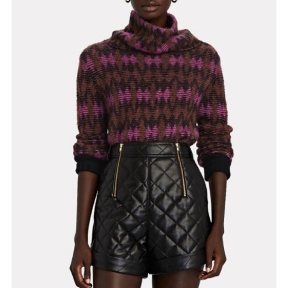 Veronica Beard Davis Soft Fuzzy Wool Blend Sweater